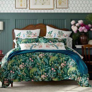 Peacock Classic Smooth Sateen Comforter - Evergreen, Twin/Twin XL
